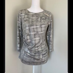 CALVIN KLEIN Ladies 3/4 Sleeve Blouse/Shirt